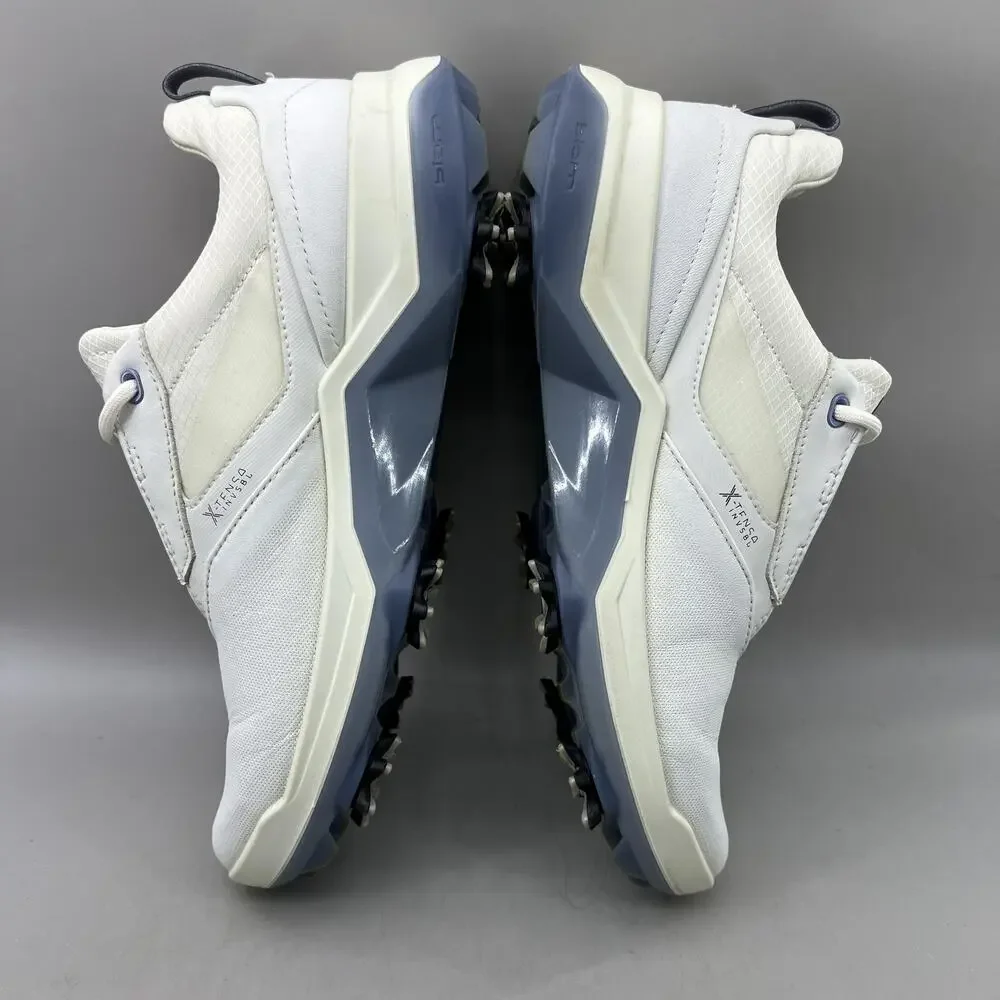 ECCO Biom G5 Gore-Tex Golf Shoes Women Size 7.5 White Comfort Spiked Sneakers